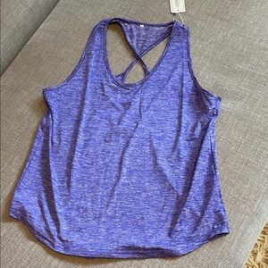 NWT! Aeuui Women's Purple Fitness Tank Top Size Large